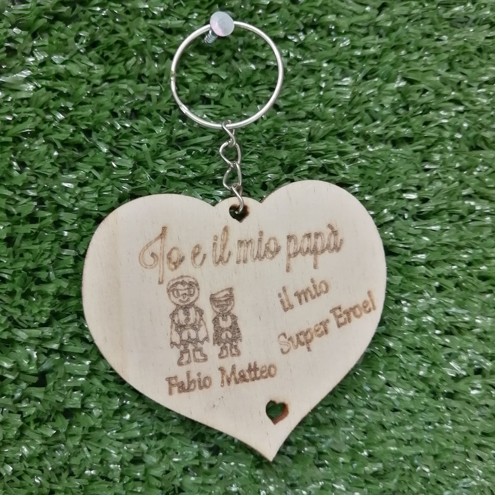 Portachiave in legno per 