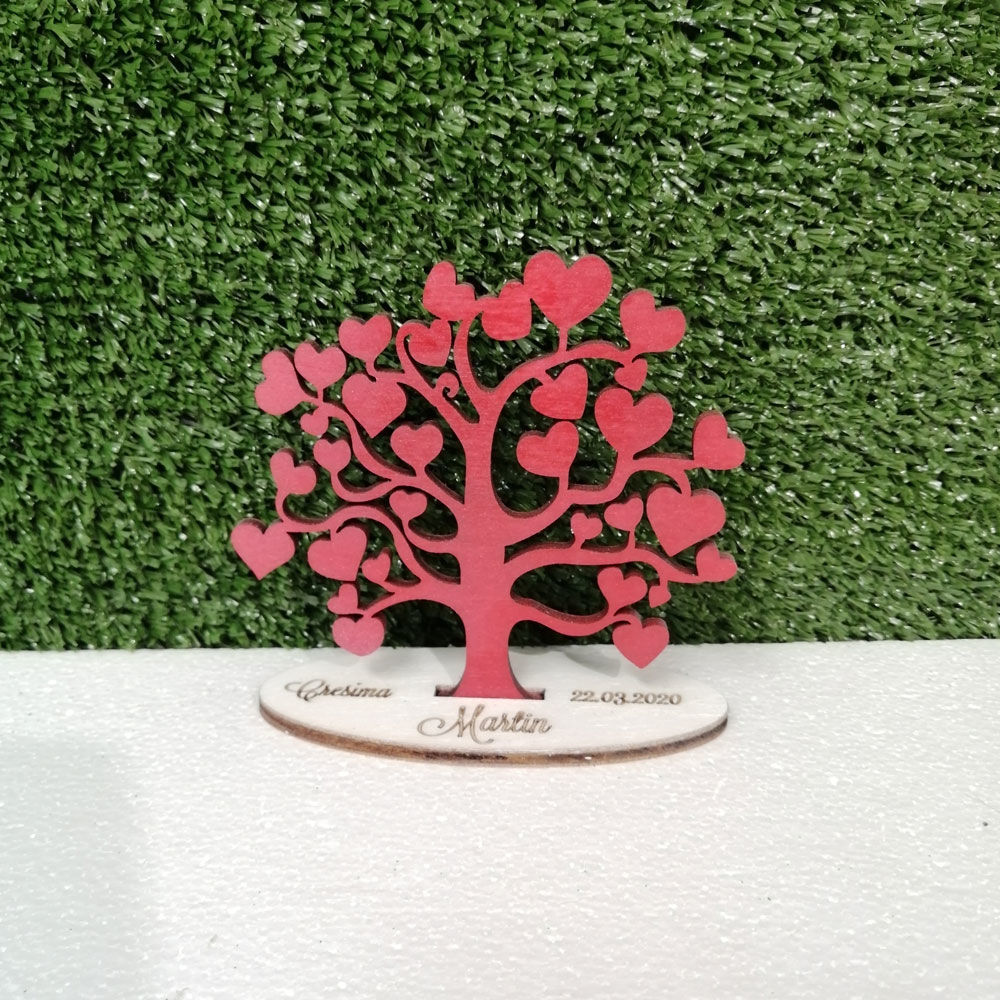 Albero in Legno con vernice colorata