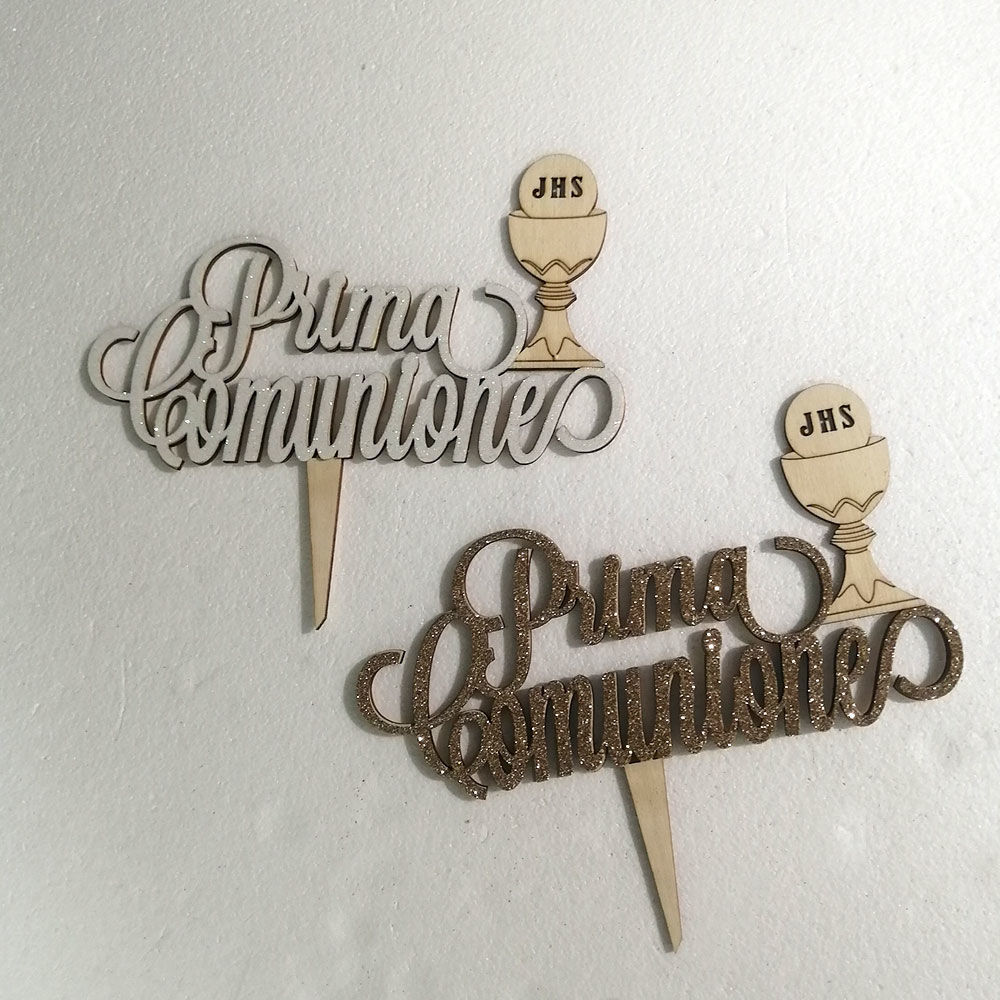 Cake Topper in Legno 