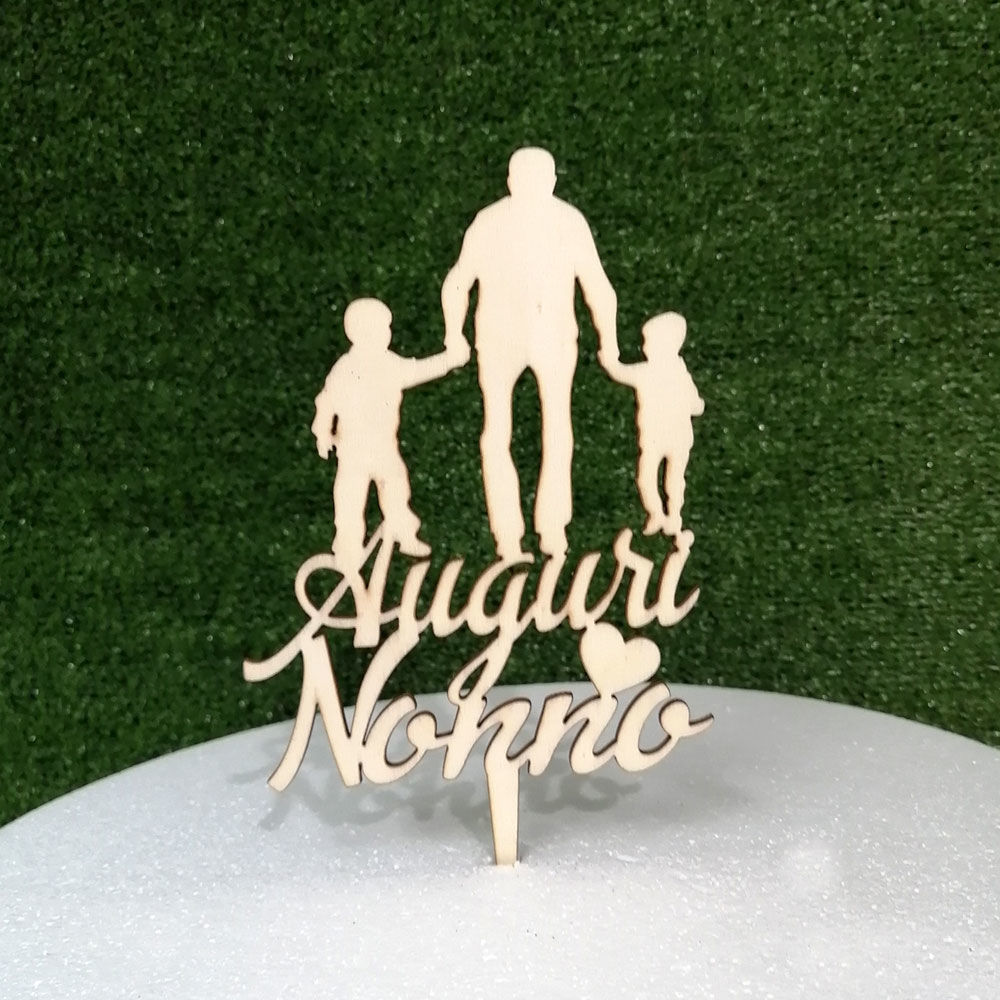 Cake Topper in Legno 