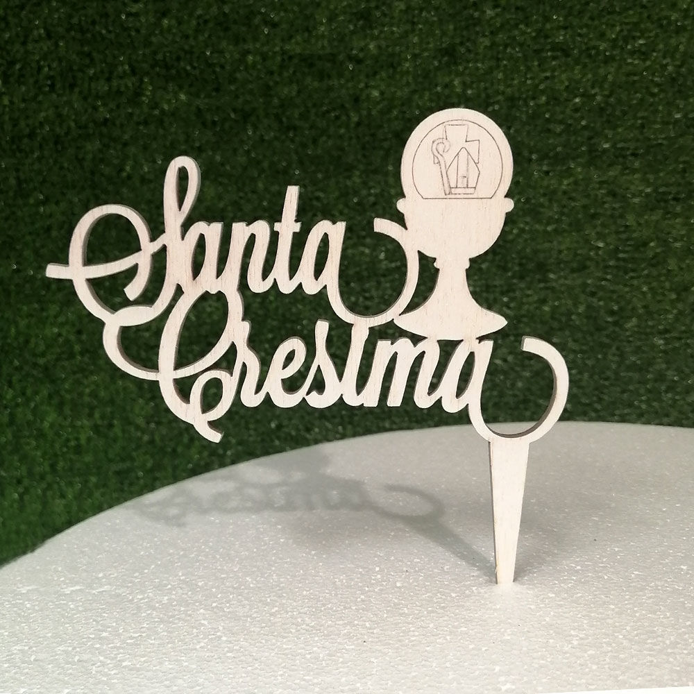 Cake Topper in Legno 