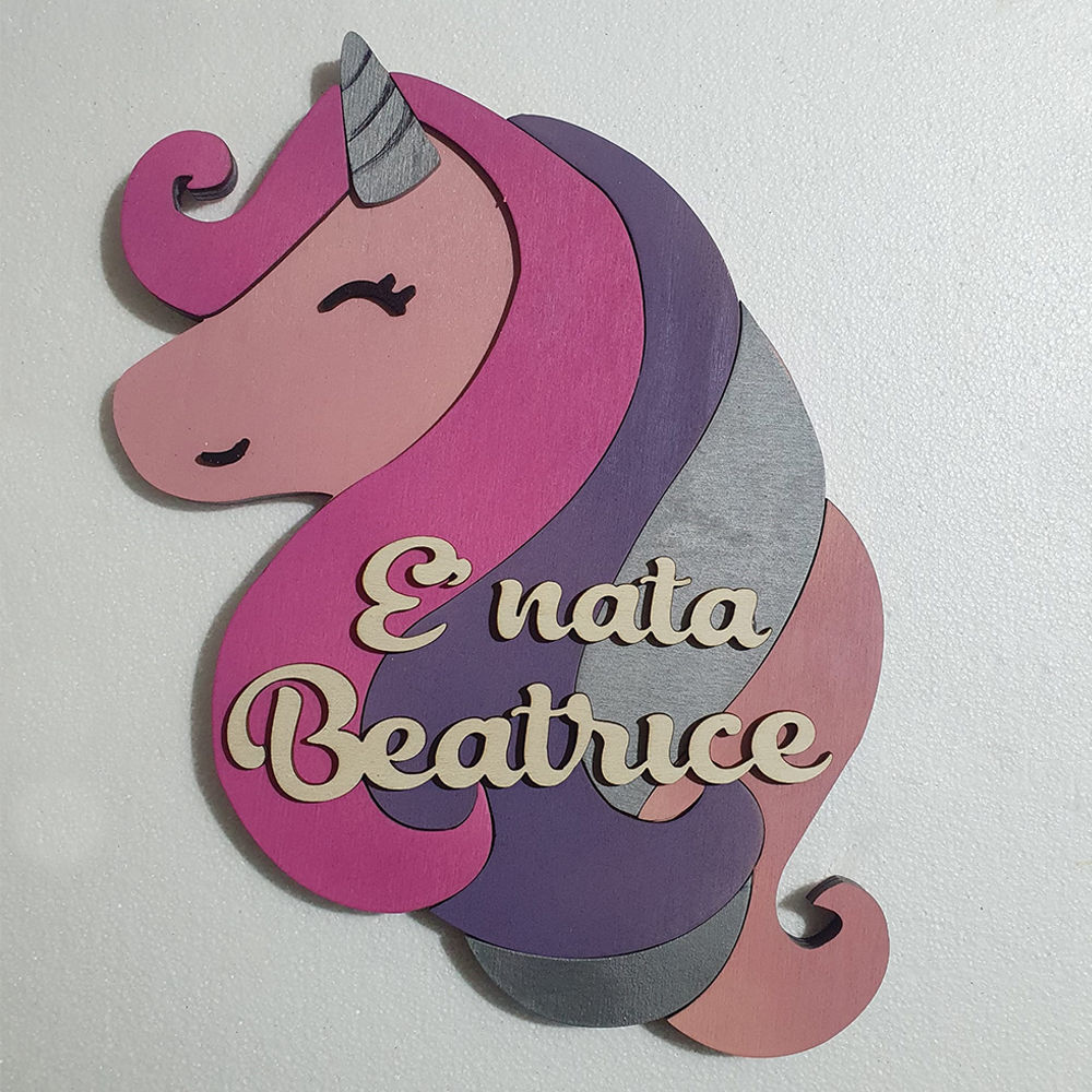 Dietro Porta in Legno per Nascita