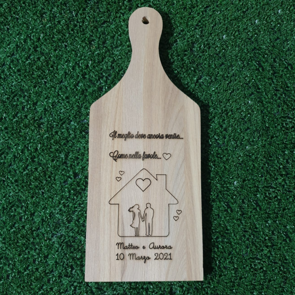 Tagliere in Legno con Incisione Personalizzata