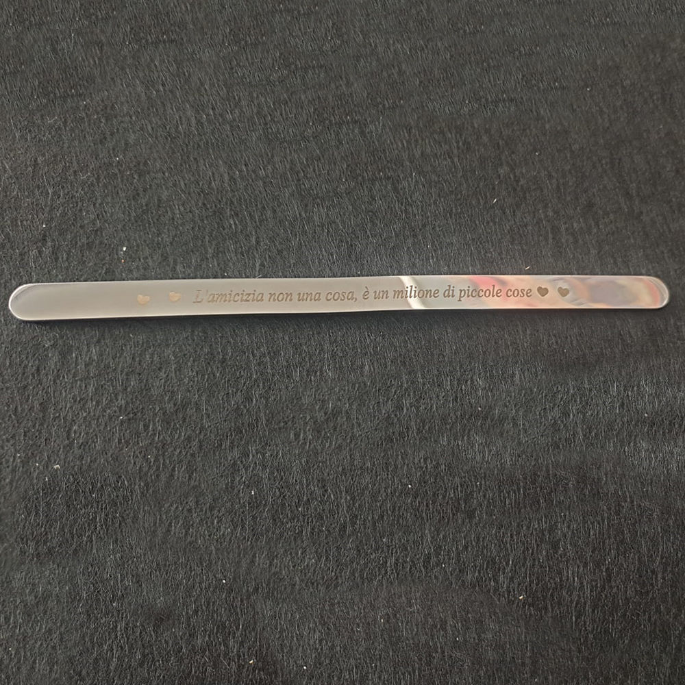 Bracciale in Acciaio con Incisione Personalizzata